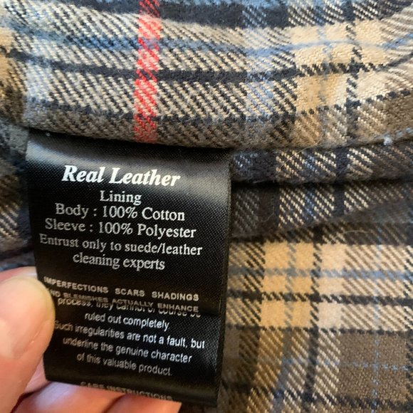 Women's brown leather jacket by Scully, size L - Picture 3 of 11